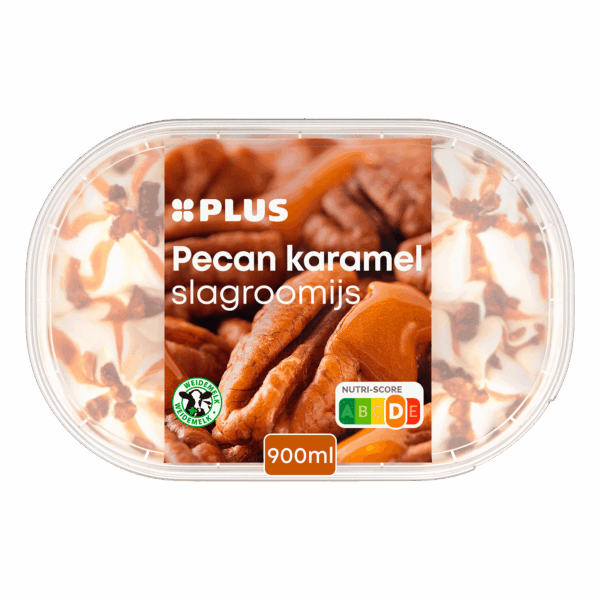 PLUS Slagroomijs Pecan Karamel - PLUS