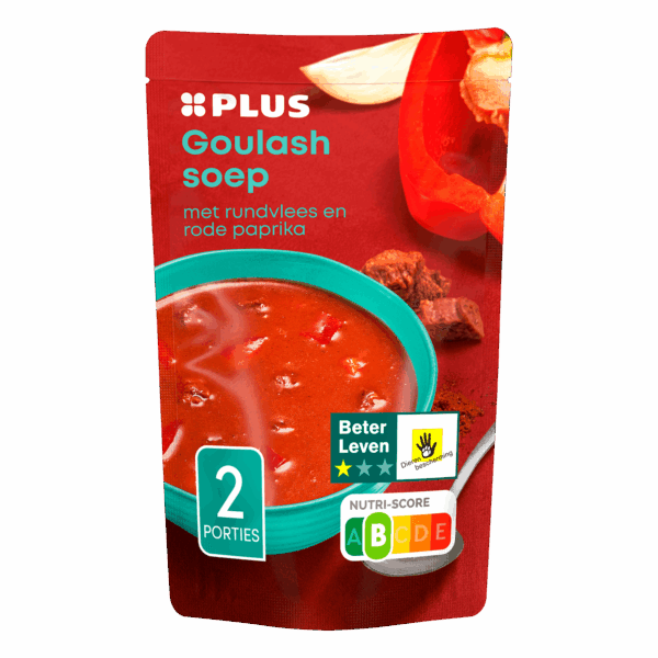 PLUS Soep in zak goulashsoep - PLUS