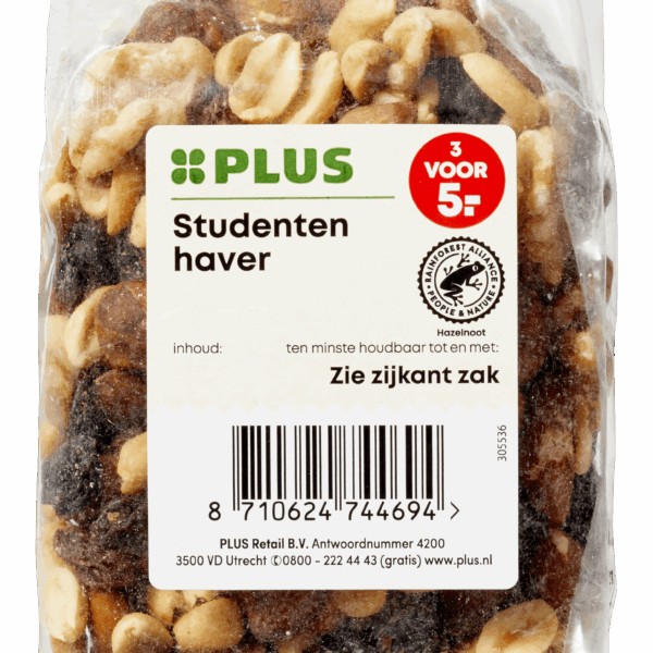 PLUS Studentenhaver ongezouten - PLUS