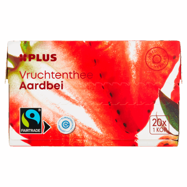 PLUS Thee Aardbei Fairtrade - PLUS