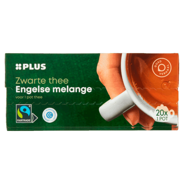 PLUS Thee Engelse melange 1-pot Fairtrade - PLUS