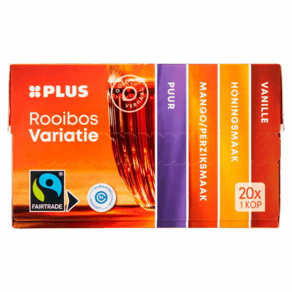 PLUS Thee Rooibos Variatie Fairtrade - PLUS