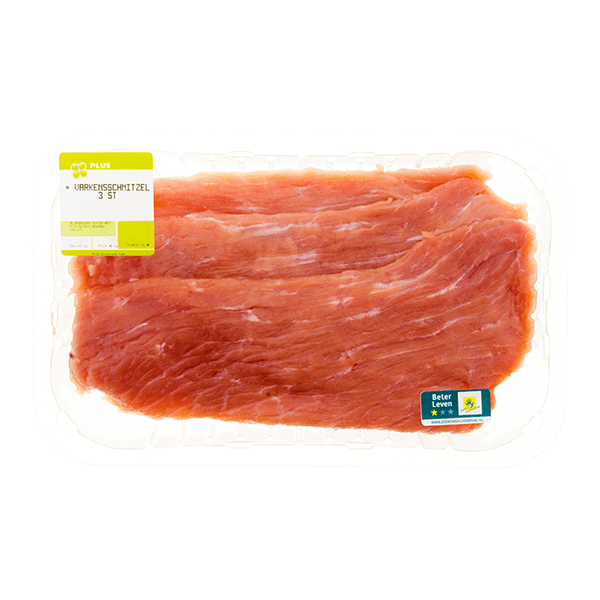 PLUS Varkensschnitzel 3 stuks - PLUS