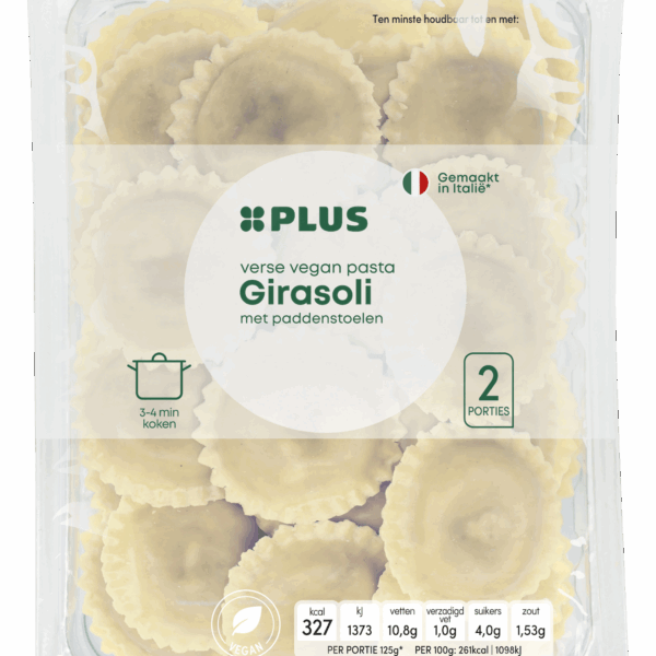 PLUS Verse vegan pasta gevuld paddenstoelen - PLUS