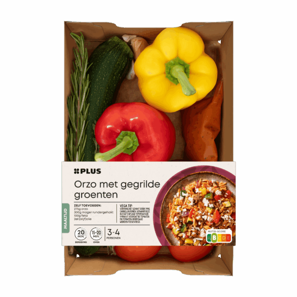 PLUS Verspakket Orzo met gegrilde groenten - PLUS