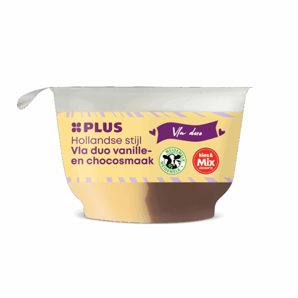 PLUS Vla duo vanille choco - PLUS