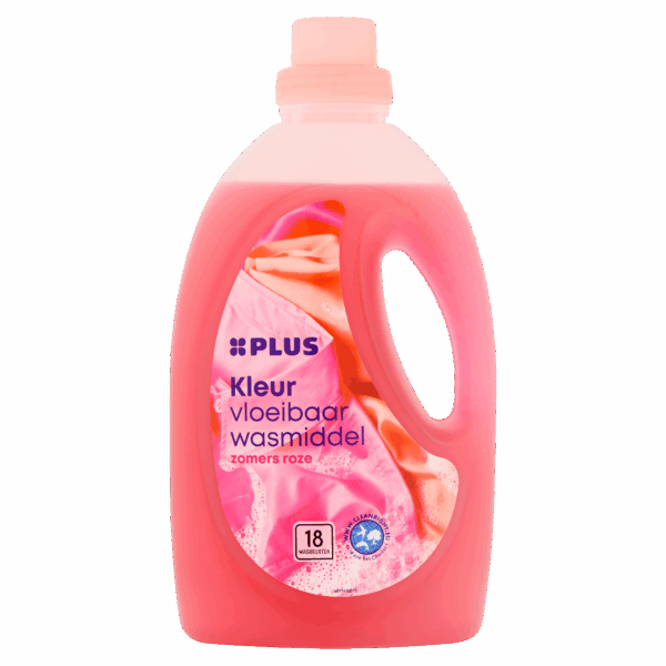 PLUS Wasmiddel Vloeibaar Kleur - Zomers Roze - PLUS