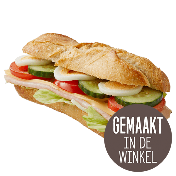 PLUS Witte baguette gezond ham kaas - PLUS