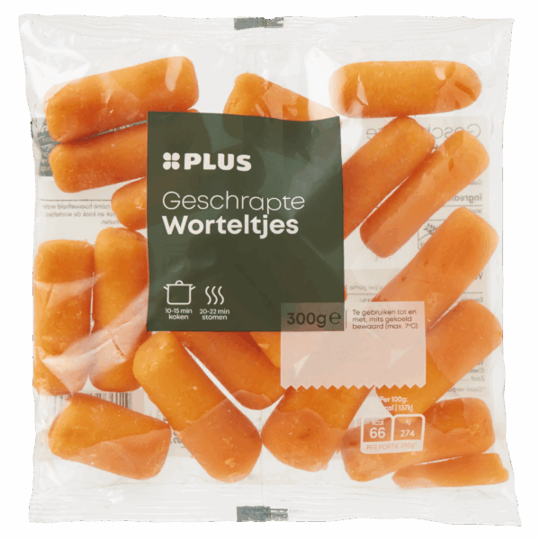 PLUS Worteltjes geschrapt - PLUS