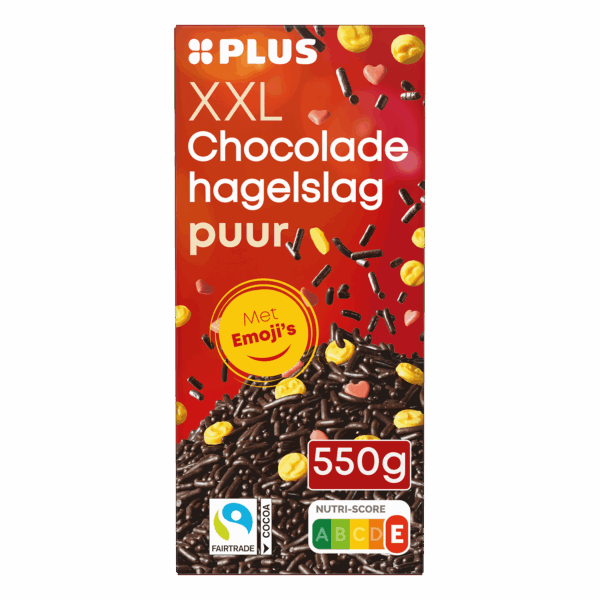 PLUS XXL Hagelslag puur met Emoji's - PLUS