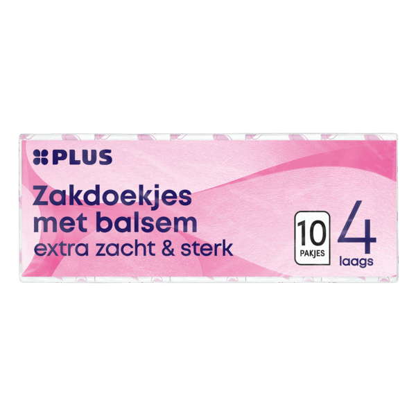 PLUS Zakdoekjes lotion 4 laags 10x - PLUS