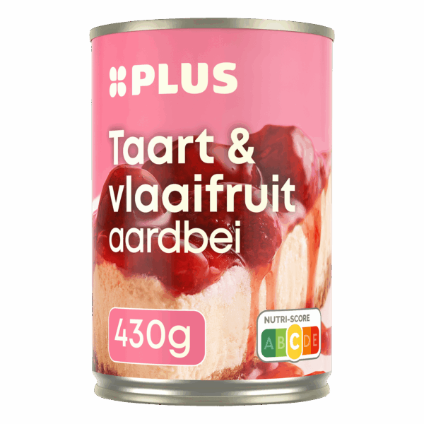 PLUS taart en vlaaifruit aardbeien - PLUS