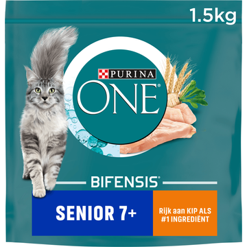 PURINA ONE® Senior 7+ Rijk aan Kip kattenvoer - JUMBO