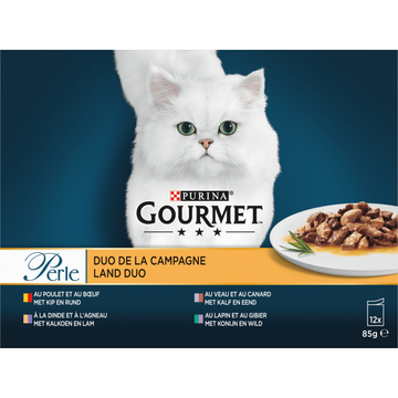 PURINA® Gourmet Perle Kattenvoer Land Duo - JUMBO