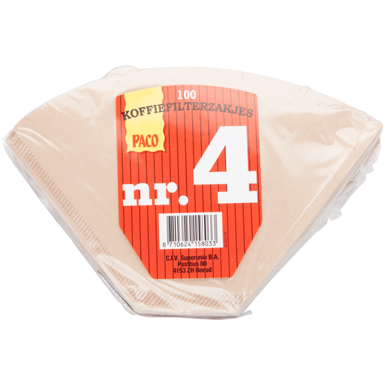 Paco Koffiefilterzakjes nr. 4 - Dirk
