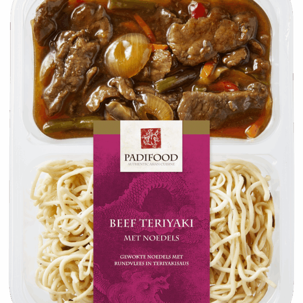 Padifood Beef Teriyaki met noodles - PLUS