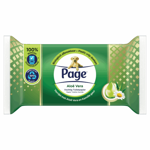 Page Aloë Vera Vochtig Toiletpapier - PLUS
