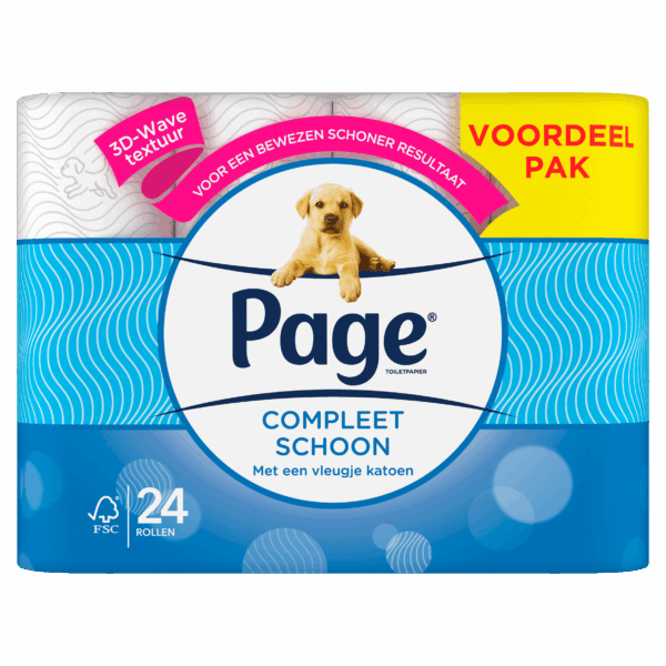 Page Compleet Schoon Toiletpapier - 24 Rollen - PLUS