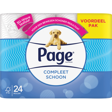 Page Compleet Schoon Toiletpapier 24-rollen - JUMBO