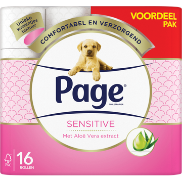 Page Toiletpapier Sensitive Voordeelpak 16 Rollen - JUMBO