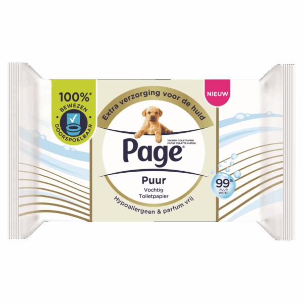 Page Vochtig Toiletpapier Puur 38 st - PLUS