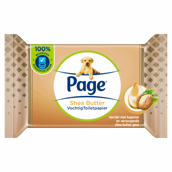 Page Vochtig Toiletpapier Shea Butter - PLUS