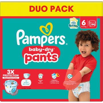 Pampers Baby-Dry Pants Maat 6