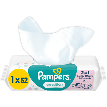 Pampers Sensitive Babydoekjes x52 Doekjes - JUMBO