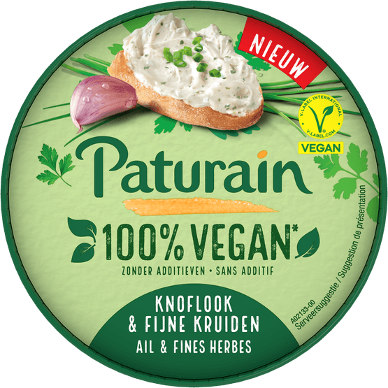 Paturain Knoflook en kruiden vegan - Dirk