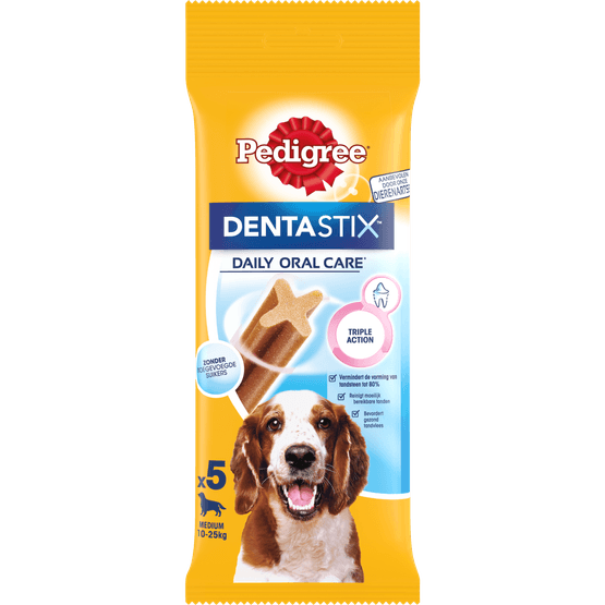 Pedigree Hondensnacks dentastix medium 5 st. - Dirk