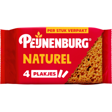 Peijnenburg ontbijtkoek naturel 4-pack per stuk verpakt - JUMBO