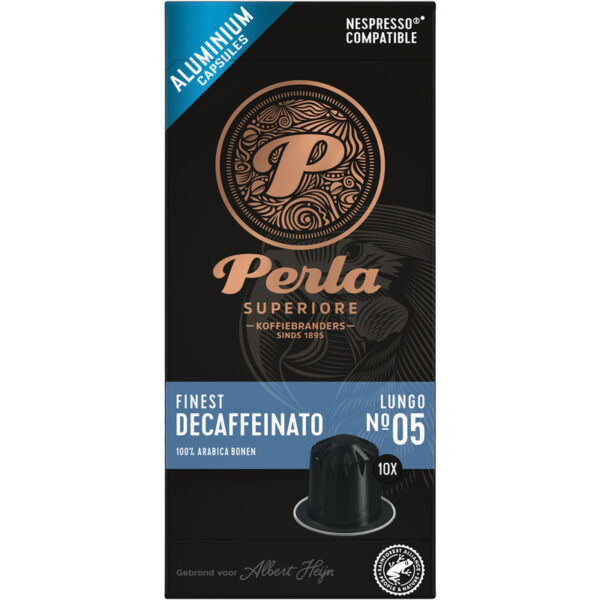 Perla Superiore Finest Decaffeinato Lungo Capsules - Albert Heijn