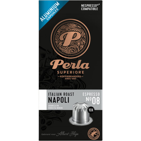 Perla Superiore Italian Roast Napoli Capsules - Albert Heijn