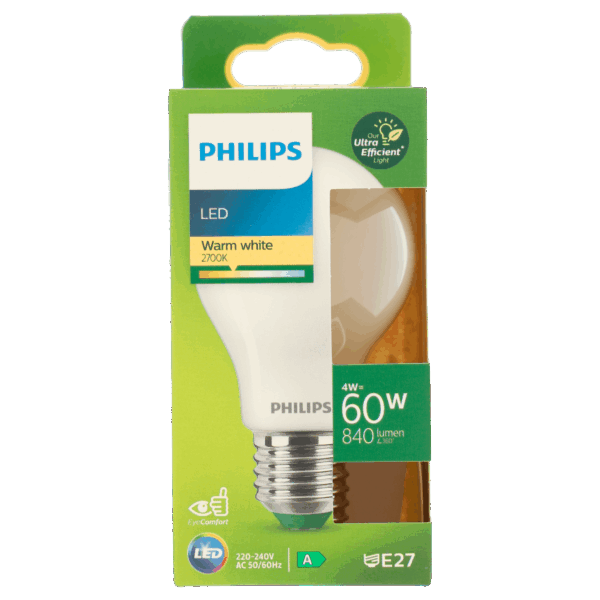 Philips LED Bulb 60W E27 2700K FR UE - PLUS