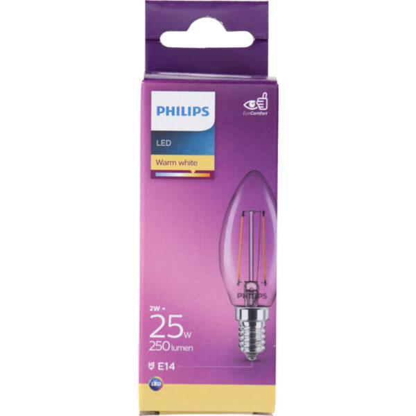 Philips LED Fil Kaars Helder E14 25W - Albert Heijn