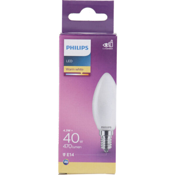 Philips LED Filament Kaarsmat E14 40W - Albert Heijn