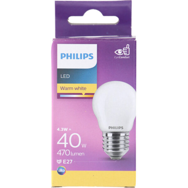Philips LED Filament Kogel Mat E27 40W - Albert Heijn