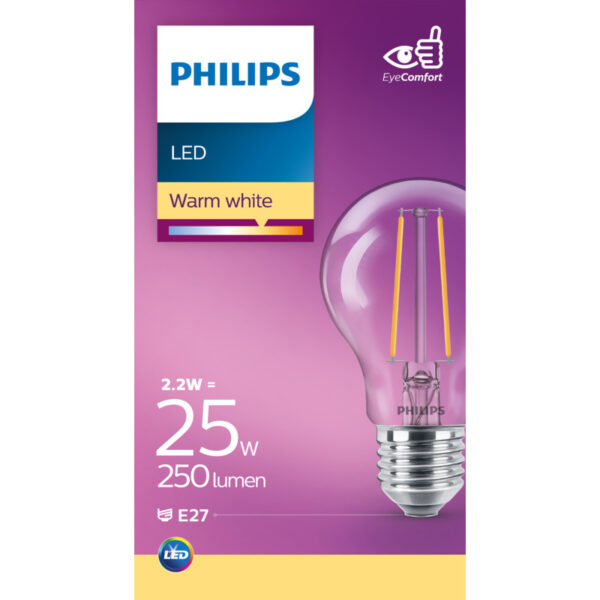 Philips LED Filament Standaard Helder E27 25W - Albert Heijn
