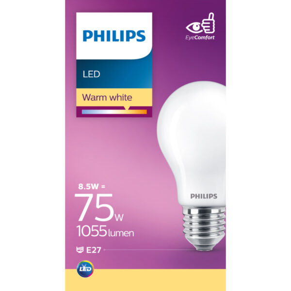 Philips LED Filament Standaard Mat E27 75W - Albert Heijn