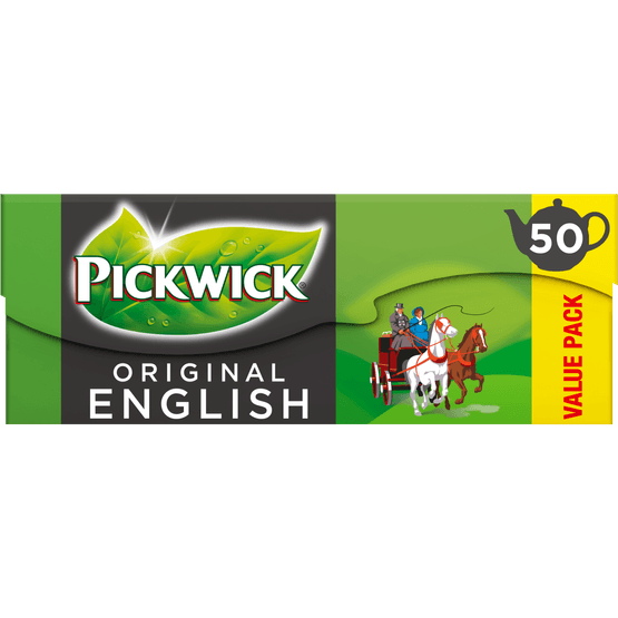 Pickwick English zwarte thee voor pot voordeelpak - Dirk