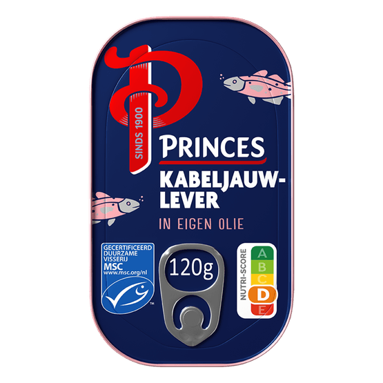 Princes Kabeljauwlever in eigen olie - Dirk