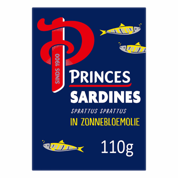 Princes Sardines in Zonnebloemolie - PLUS