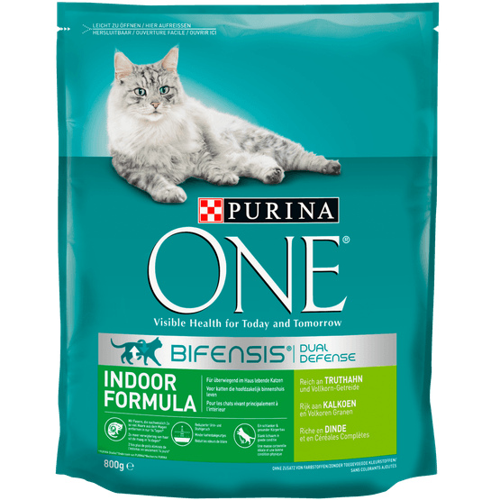 Purina One Kattenvoer indoor formula kalkoen & volkoren granen - Dirk