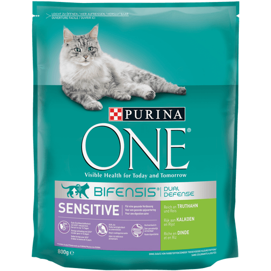 Purina One Kattenvoer sensitive kalkoen & rijst - Dirk
