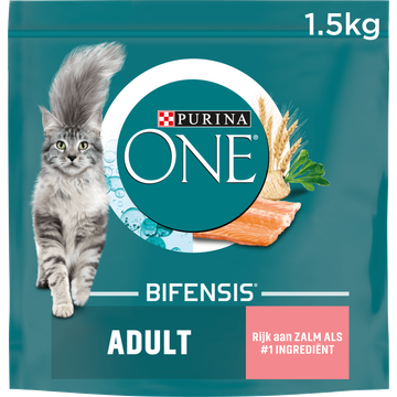 Purina® ONE Adult Rijk aan Zalm kattenvoer - JUMBO