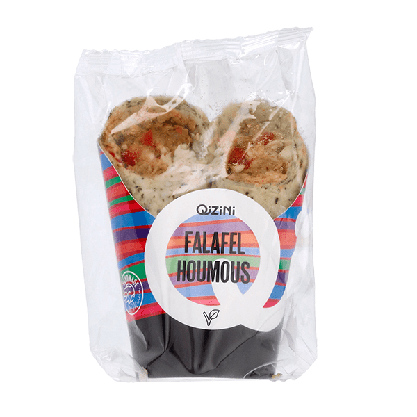 Qizini Wrap falafel hummus - PLUS