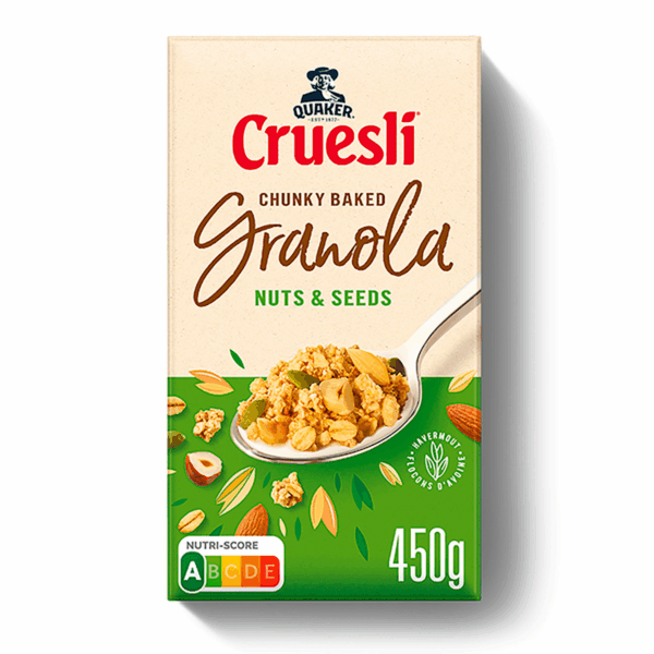 Quaker Cruesli Havermout Granola Noten & Zaden - PLUS