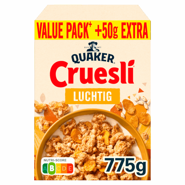 Quaker Cruesli Luchtig Naturel GVP - PLUS