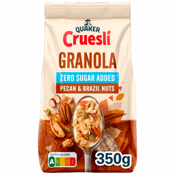 Quaker Cruesli Zero Granola Pecan & Nuts - PLUS