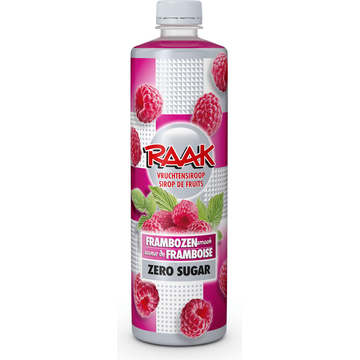 RAAK Vruchtensiroop Frambozen Zero Sugar 0